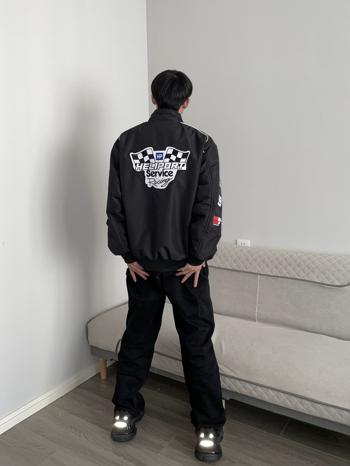 Heliport Apron Men and Women Autumn Racing Suit