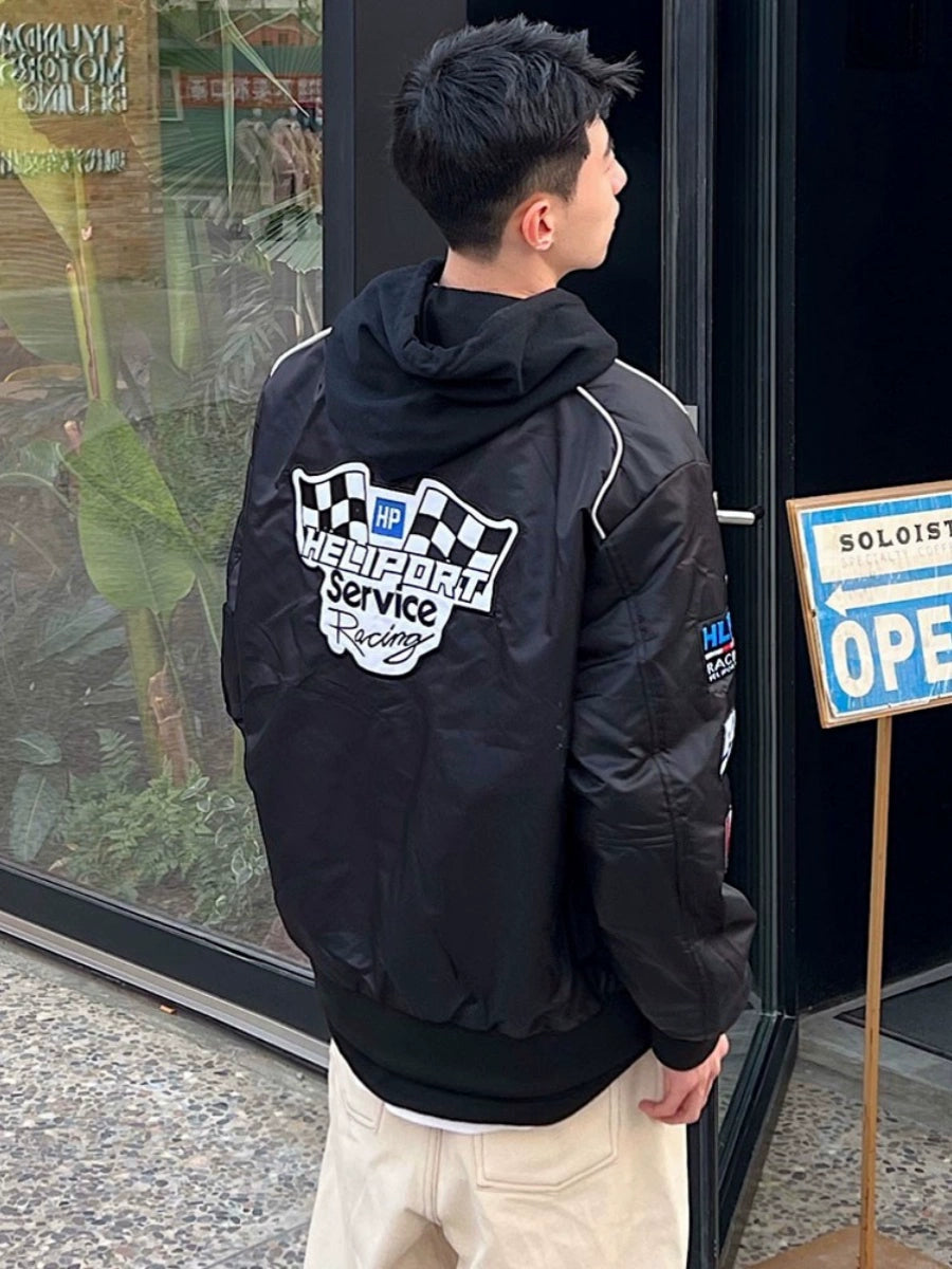 Heliport Apron Men and Women Autumn Racing Suit