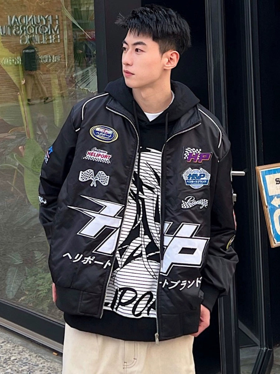 Heliport Apron Men and Women Autumn Racing Suit