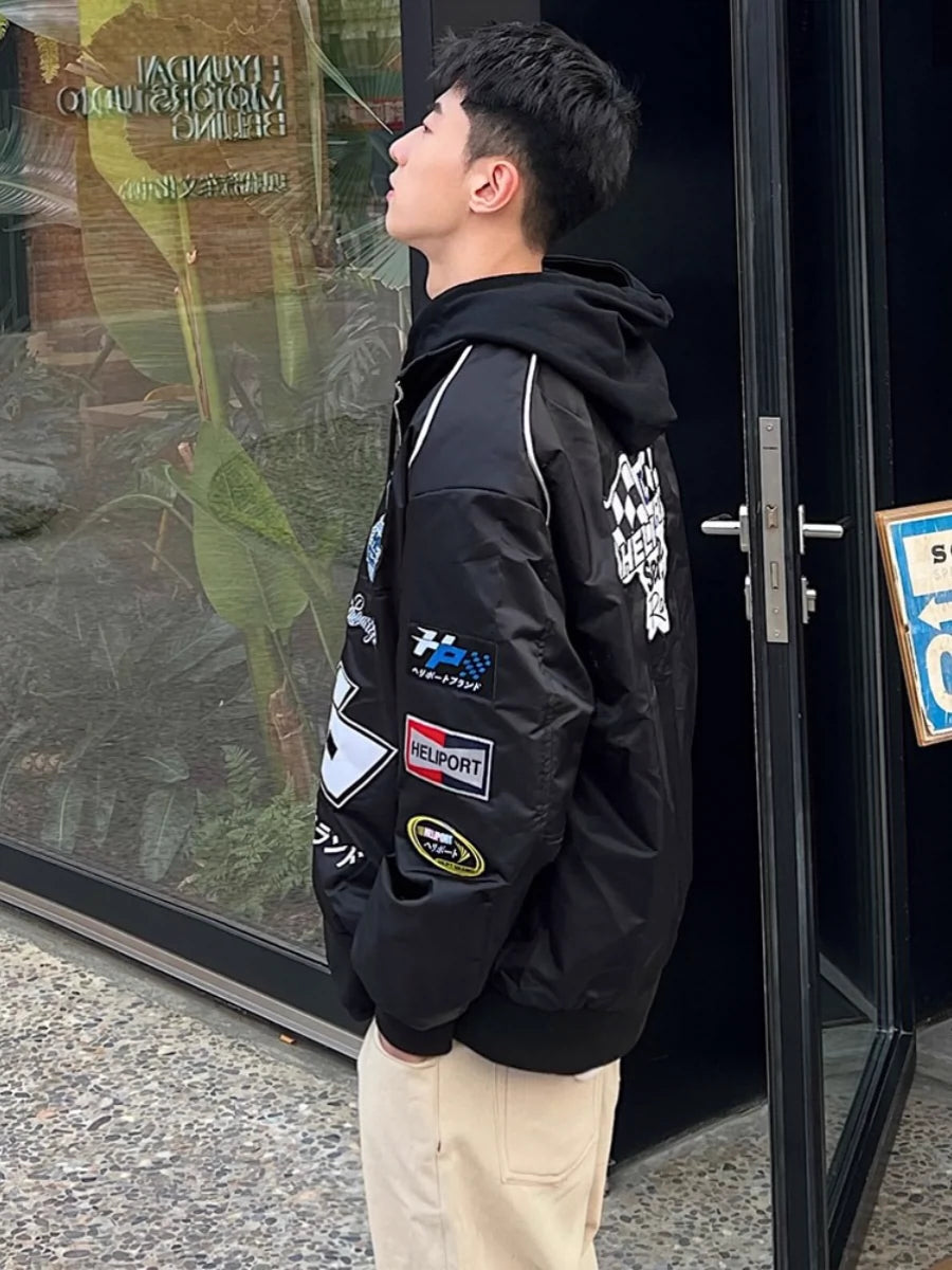 Heliport Apron Men and Women Autumn Racing Suit