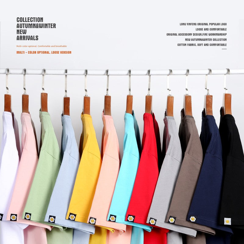 Fashion Brand New Ins Loose Casual Cotton Short Sleeve T-shirt